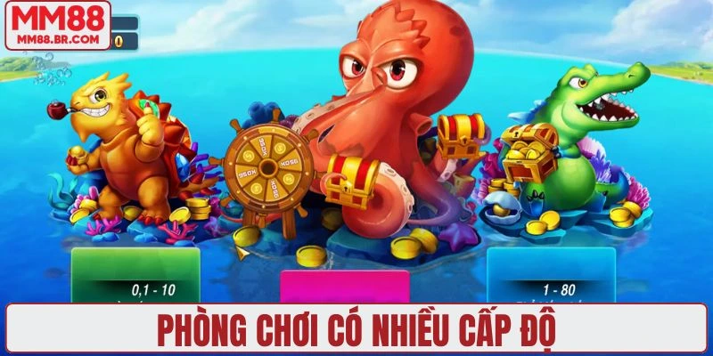 Phòng chơi có nhiều cấp độ