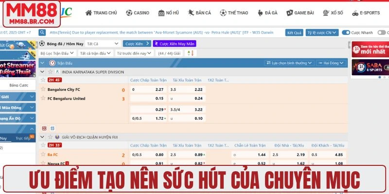Ưu điểm tạo nên sức hút của chuyên mục